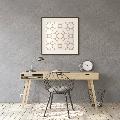 Office chair mat geometric pattern