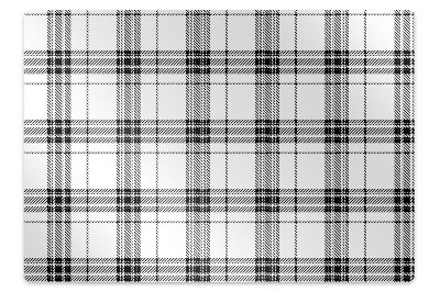 Computer chair mat Plaid pattern