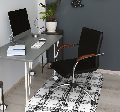 Computer chair mat Plaid pattern