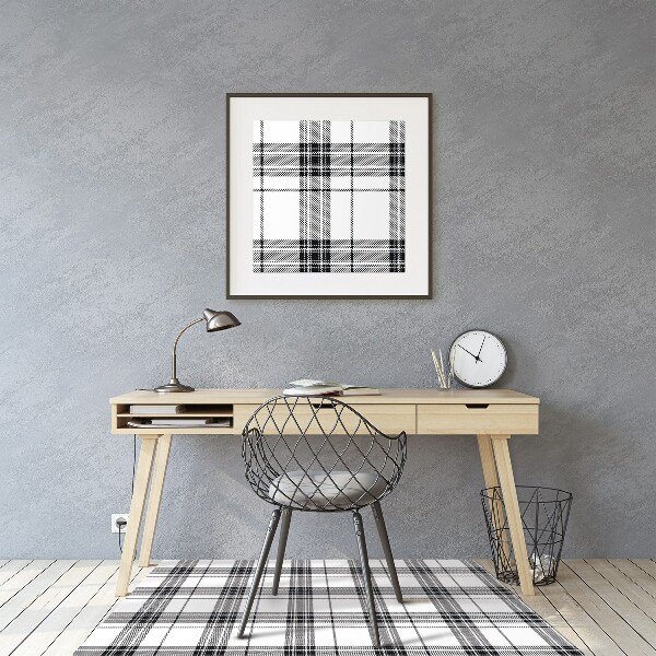 Computer chair mat Plaid pattern