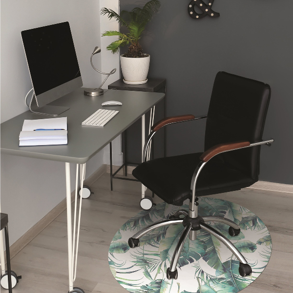 Chair mat floor panels protector Falling leaves