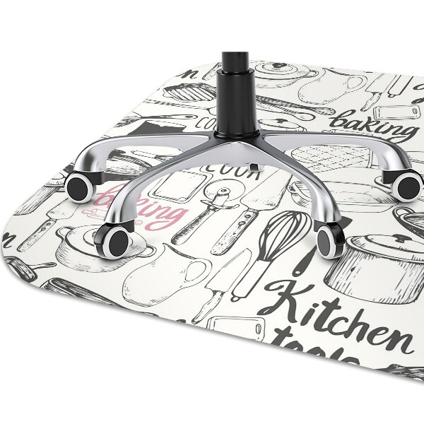 Office chair mat kitchen motives