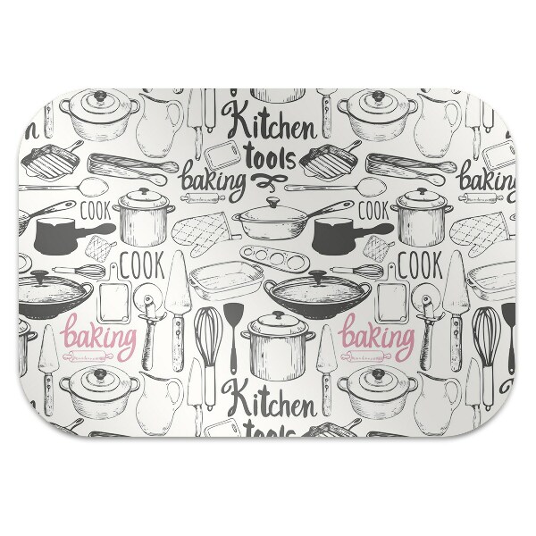 Office chair mat kitchen motives