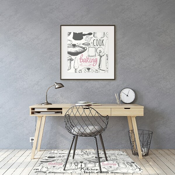 Office chair mat kitchen motives