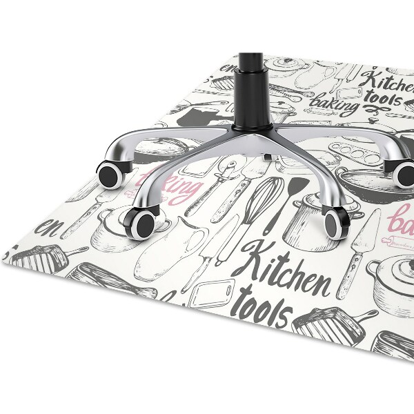 Office chair mat kitchen motives