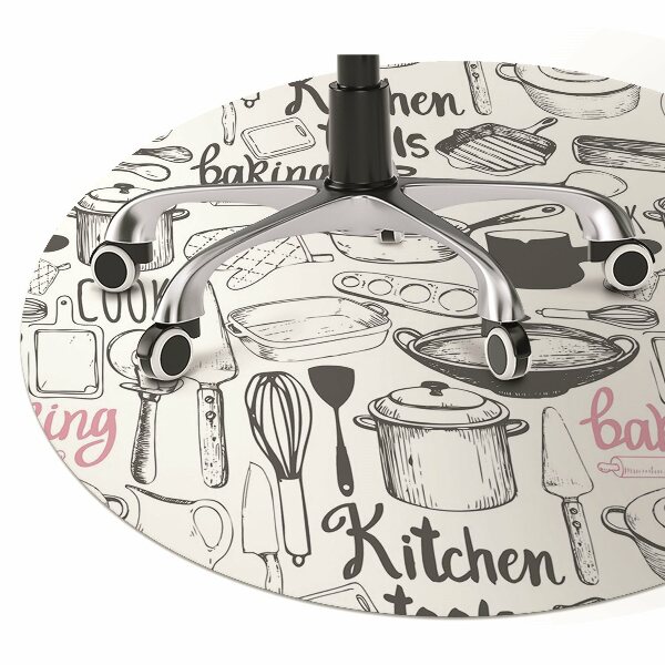 Office chair mat kitchen motives