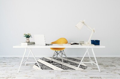 Desk chair mat ethnic pattern