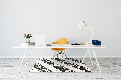 Desk chair mat ethnic pattern