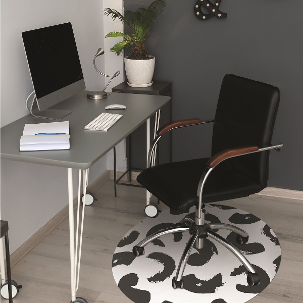 Chair mat brush strokes