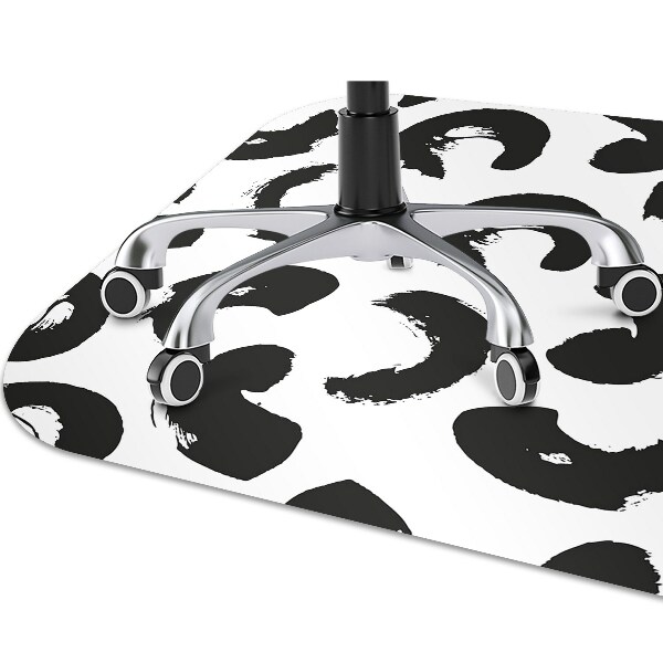 Chair mat brush strokes