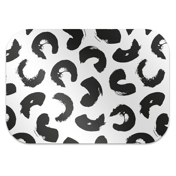 Chair mat brush strokes