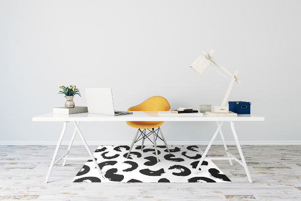 Chair mat brush strokes