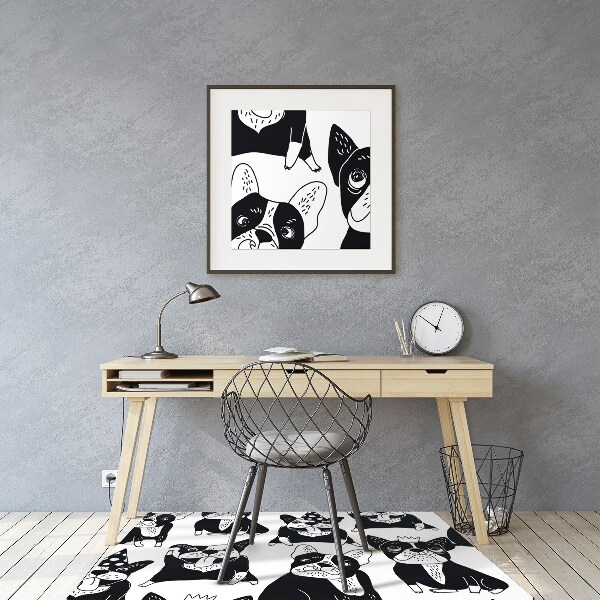 Office chair floor protector merry dogs