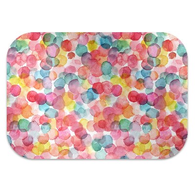 Chair mat floor panels protector colorful bubbles