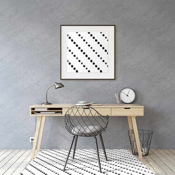 Chair mat floor panels protector dot geometry