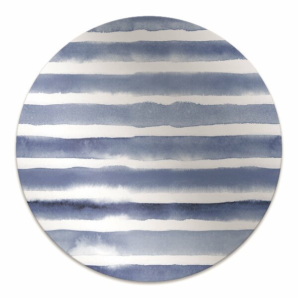 Office chair mat watercolor stripes