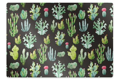 Chair mat floor panels protector The tiny cacti