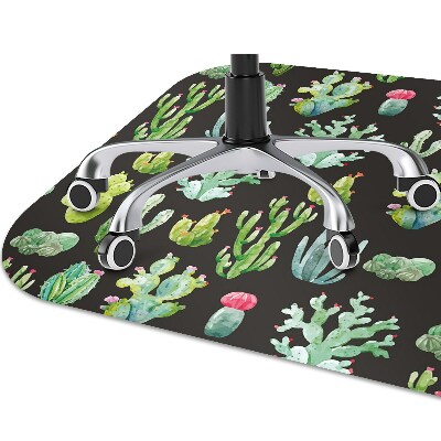 Chair mat floor panels protector The tiny cacti