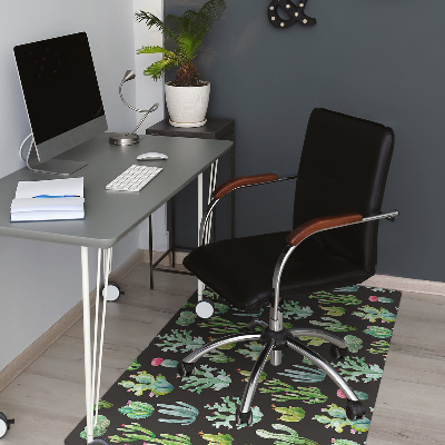 Chair mat floor panels protector The tiny cacti