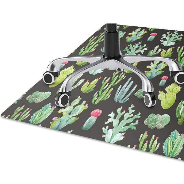 Chair mat floor panels protector The tiny cacti