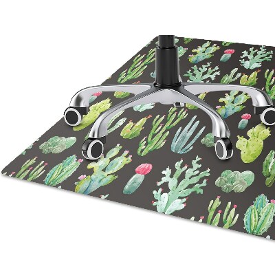 Chair mat floor panels protector The tiny cacti