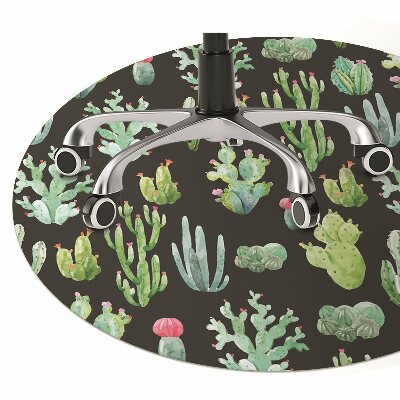 Chair mat floor panels protector The tiny cacti