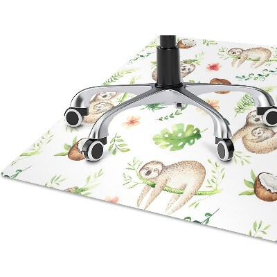 Office chair mat sloths