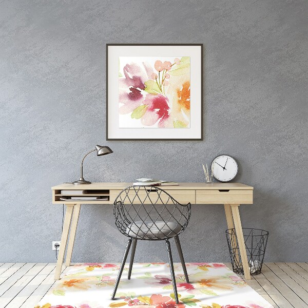Computer chair mat vintage pattern