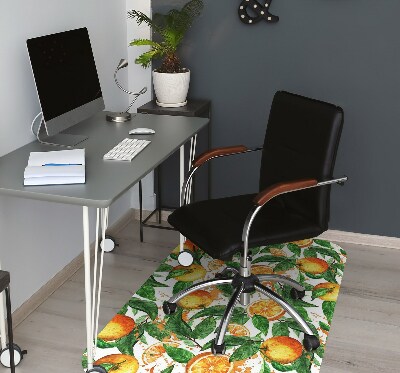 Office chair floor protector Oranges