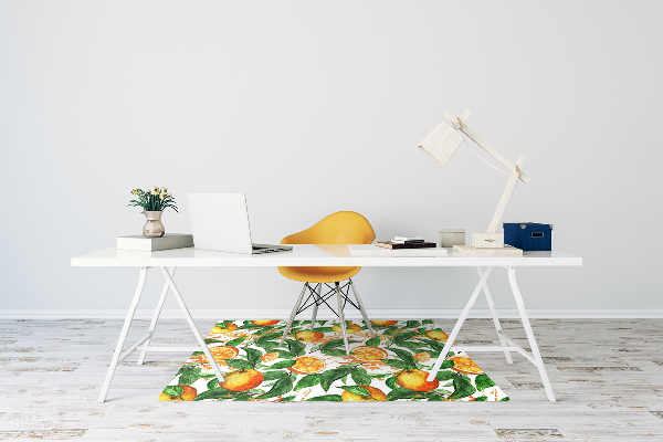 Office chair floor protector Oranges