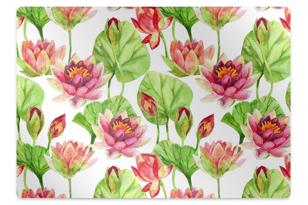 Office chair mat The leaves of lotus flowers