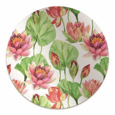 Office chair mat The leaves of lotus flowers