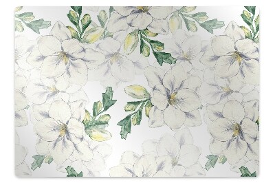 Desk chair mat freesia Flowers