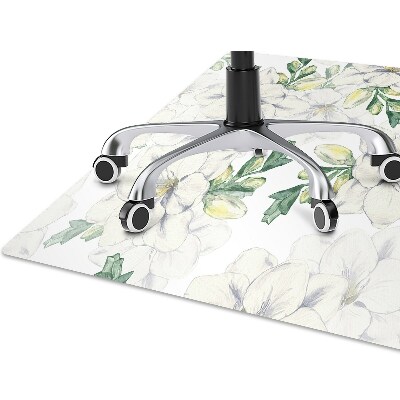 Desk chair mat freesia Flowers