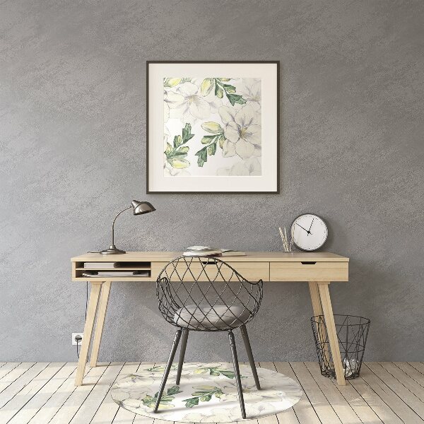 Desk chair mat freesia Flowers