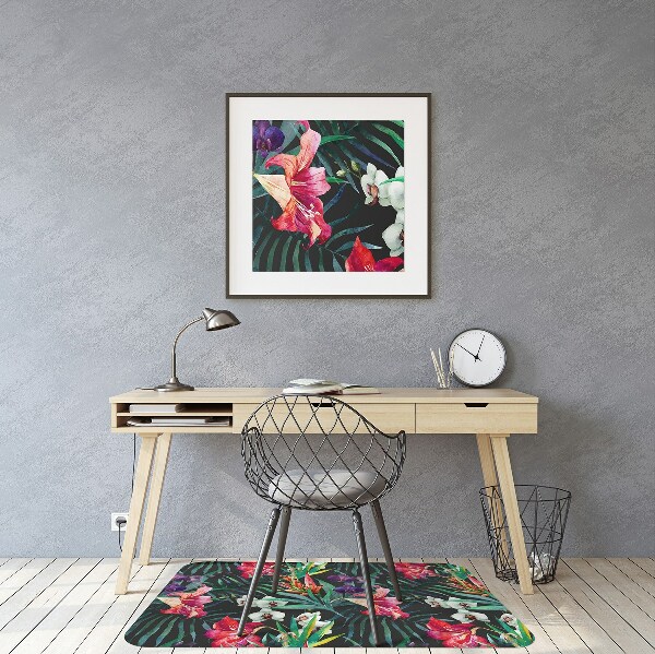 Chair mat floor panels protector Amazon jungle