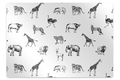 Office chair mat Safari