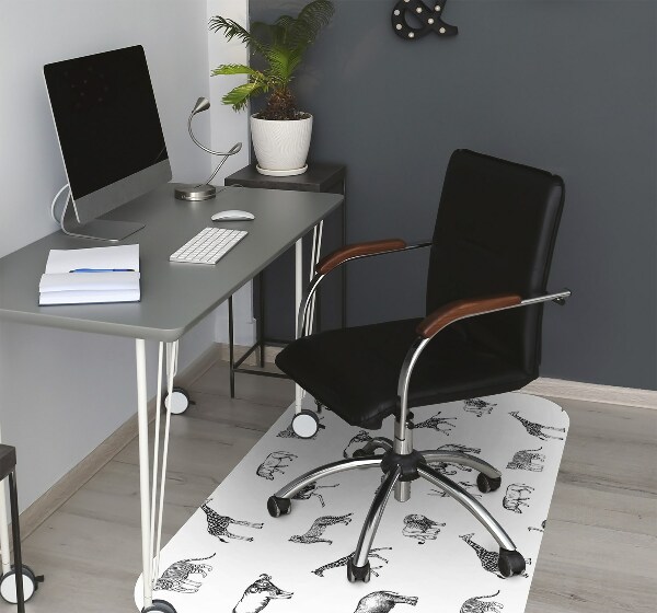 Office chair mat Safari