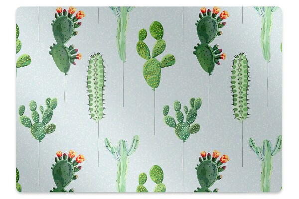 Office chair mat cacti