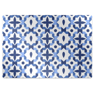 Office chair mat Moroccan pattern