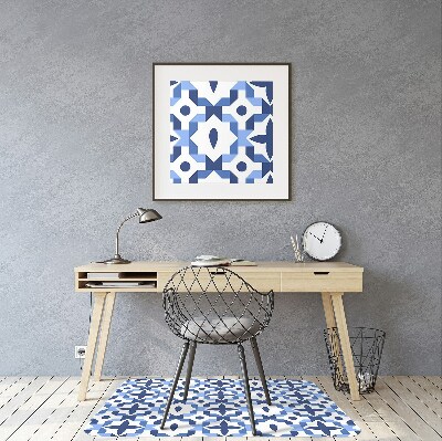 Office chair mat Moroccan pattern