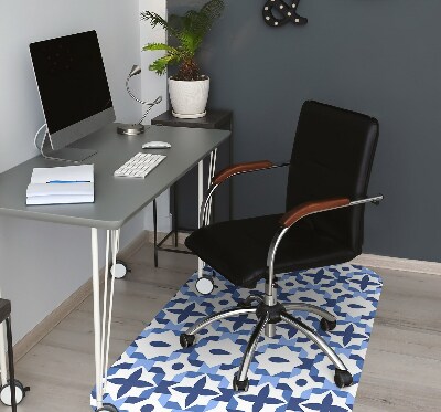 Office chair mat Moroccan pattern