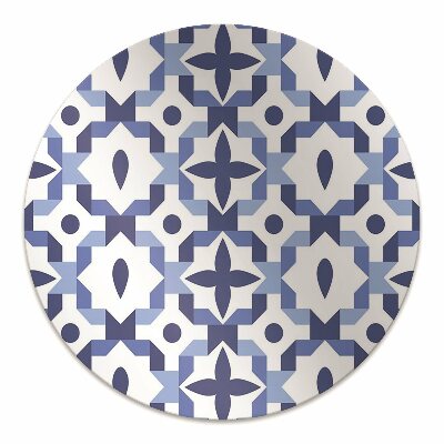 Office chair mat Moroccan pattern