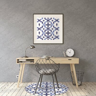 Office chair mat Moroccan pattern