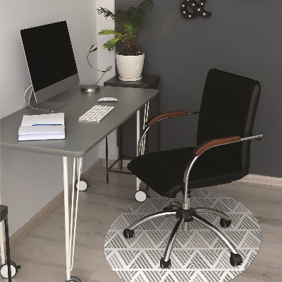 Office chair mat Triangles pattern