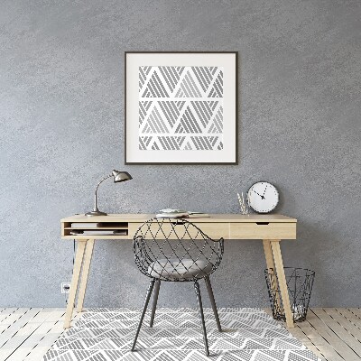 Office chair mat Triangles pattern