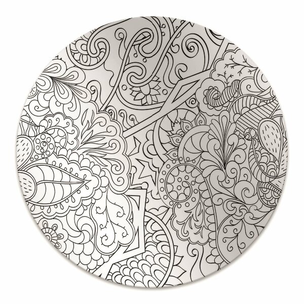 Office chair mat abstract pattern