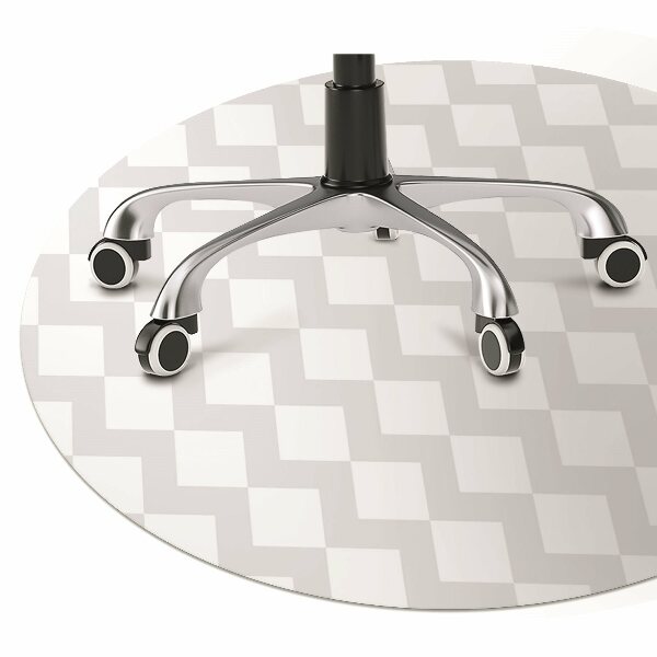 Chair mat floor panels protector 3D pattern of squares