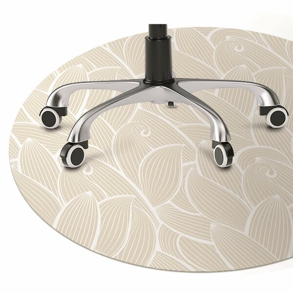 Office chair mat abstract pattern