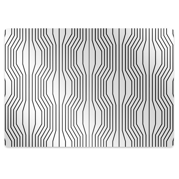 Chair mat geometric illusion